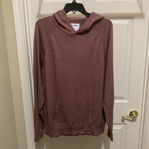 Old Navy Raglan-sleeve pullover mauve sweater hoodie.